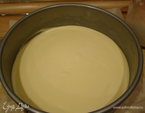 Пергамент, масло. Выпекаем 15 мин. при 220"С + 45 мин. при 160"С