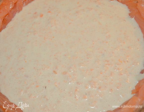 далее кладем креветочный мусс