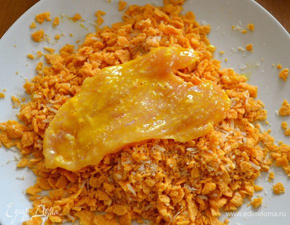 ...и в конце - в кукурузной крошке.  