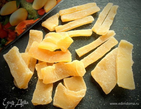 Вот так выглядят цукаты из guyabano...