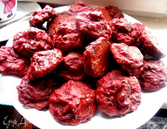 Получилась вот такая большая тарелка!