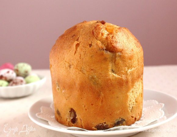 Срежьте "крышечку" с кулича ...