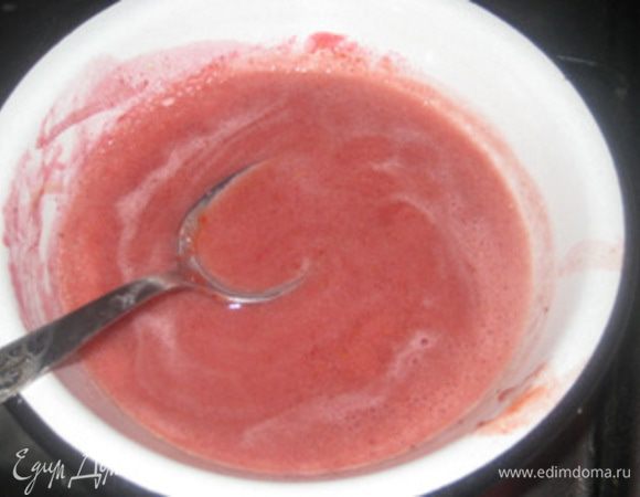 Подогреть не доводя до кипения.