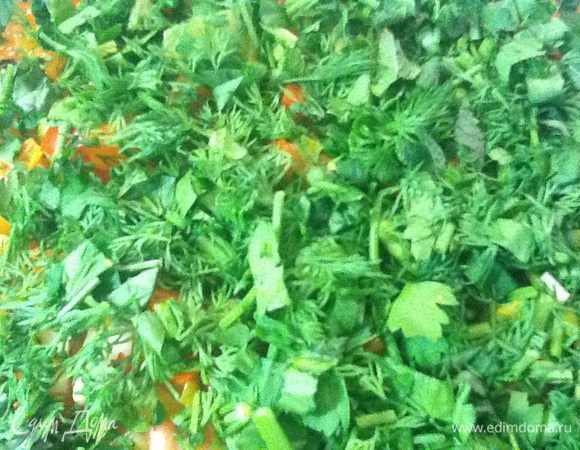 Укрываем зеленью.