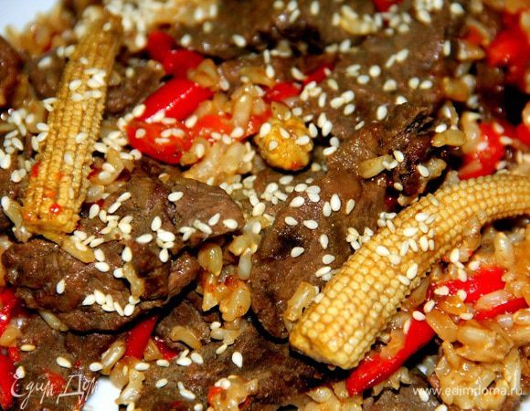 При подаче можно посыпать кунжутными семенами.
Приятного аппетита!