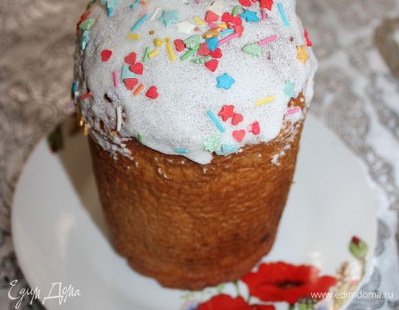 Смазываем сверху пасху и посыпаем посыпкой.
Приятного аппетита !!!