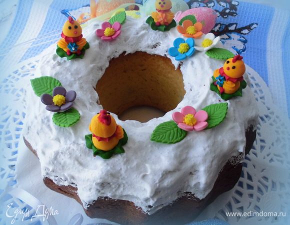 А еще я приготовила вот такой кекс. 