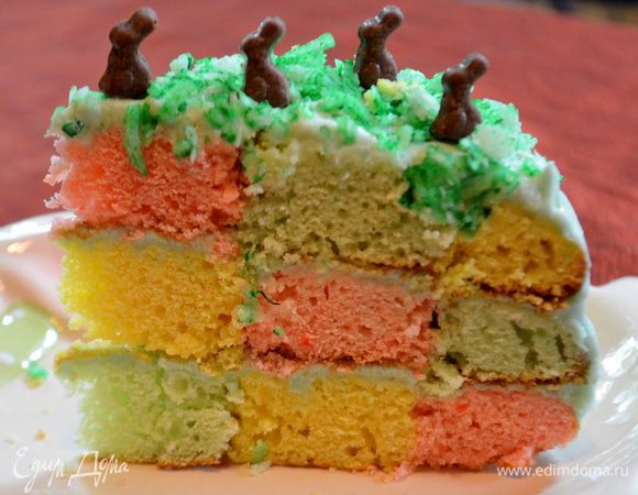 Разрезаем торт и подаем к столу. Приятного праздника и аппетита.