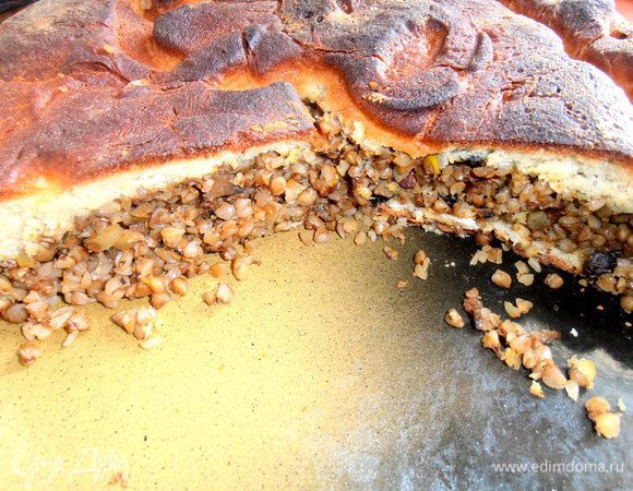 Очень вкусное сдобное дрожжевое тесто гармонирует со скромной,но такой полезной,начинкой из обычной каши с грибами...Со сладким чаем просто отлично)))