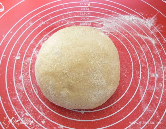 перемешать,замесить тесто,дать остыть