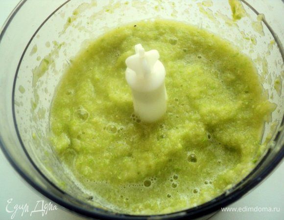 Измельчить до однородной массы.