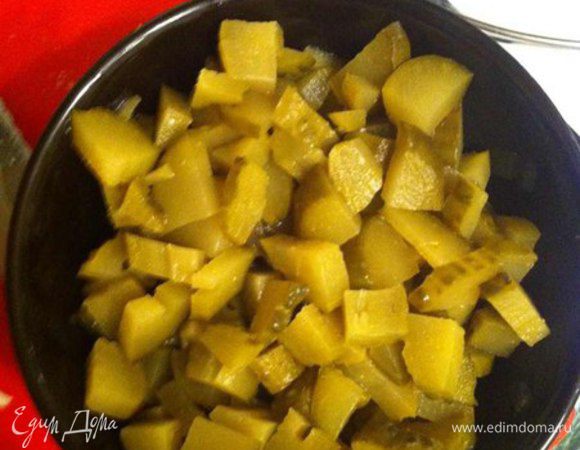 5-ый слой - маринованный огурчик