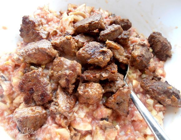 И наконец обжаренную печень!