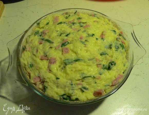  И снова накрываем слоем массы.
