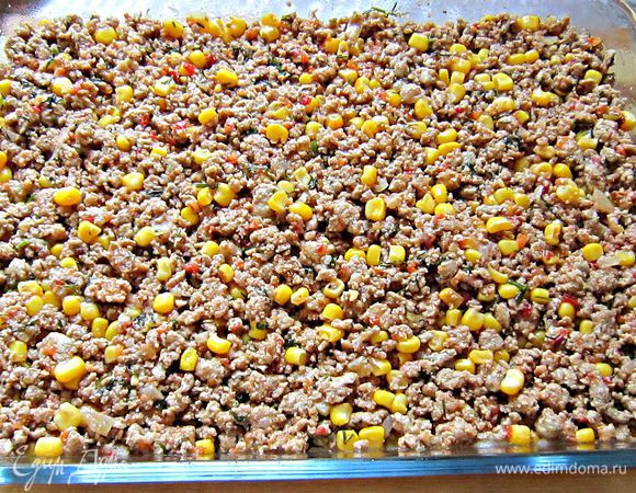  ....затем фарш....