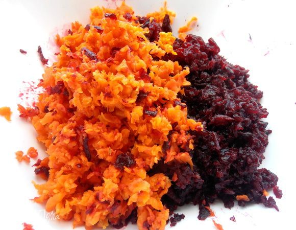 Морковь тоже на крупной тёрке...