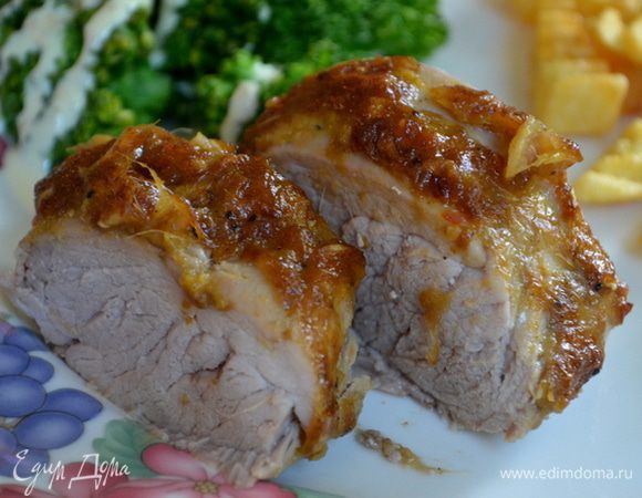 Приятного аппетита.
Да маринад нам понравился и я в нем сегодня мариную свиные котлеты на косточке.