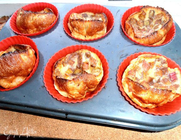 Это уже осевшие после духовки клафутинчики)))