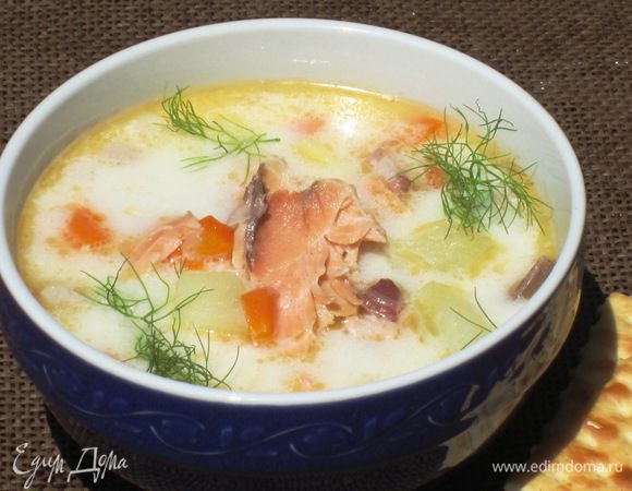 Всем рекомендую Уху по-фински от Лизы Пироговой http://www.edimdoma.ru/retsepty/54345-uha-po-finski-so-slivkami-kuhni-narodov-mira!!! Очень вкусная и ароматная!!!