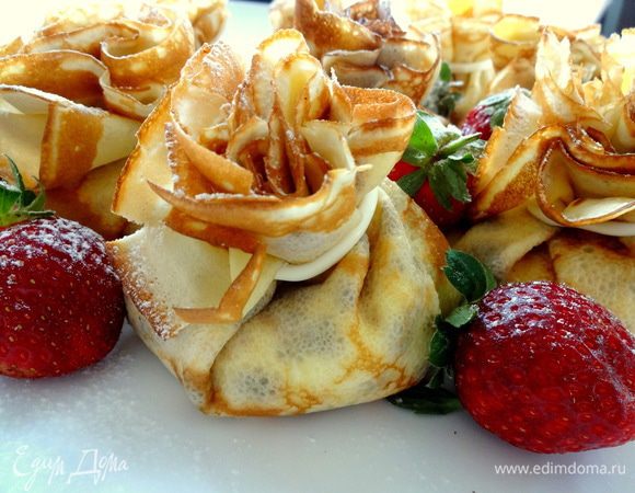 Перед подачей посыпать сахарной пудрой. Приятного чаепития!