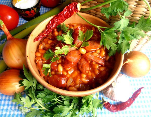 Украшаем зеленью и сразу подаём самым голодным! Очень вкусно!