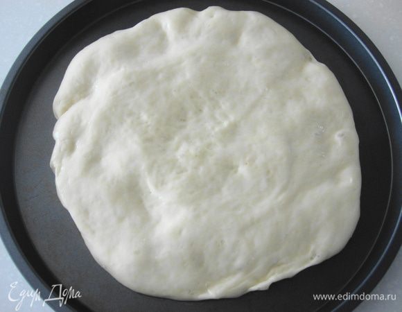 тесто для меня делает ХП, единственно в этот раз я не дала ему времени на расстойку, через 15 мин вытащила и часть, которая пошла на фокаччу ушла на ночёвку в холодильник, в отсек в котором выставляется темп. от 0* до -5*.
Утром достала, сформировала лепёшку, предварительно хорошенько смазав руки оливковым маслом, отправила в чуть прогретый духовой шкаф.