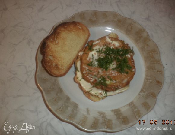 Очень вкусно подать с румяной гренкой!