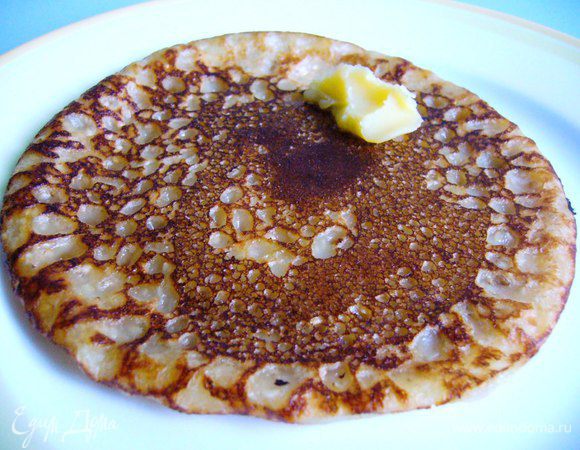 Подаём с тем, что в доме. У меня только гхи.