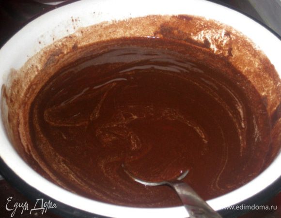 Растопить до однородности и перемешать. Отставить в сторону.