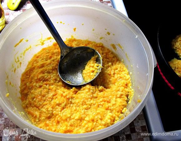 Тесто должно быть очень густым.