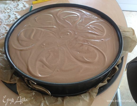 И далее идет шоколадный крем. Затем в холодильник на 4 часа!