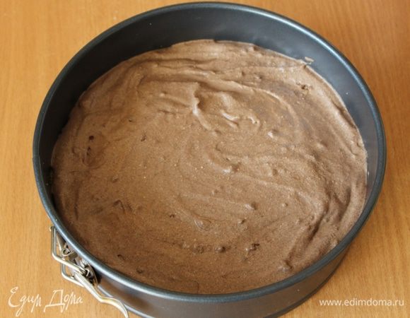 На основу выложить часть с какао.