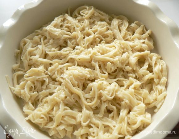 в форму выложить макароны..