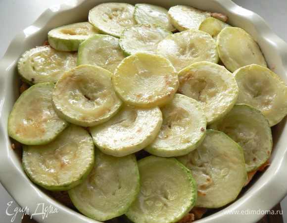  и обжаренные кружки кабачков