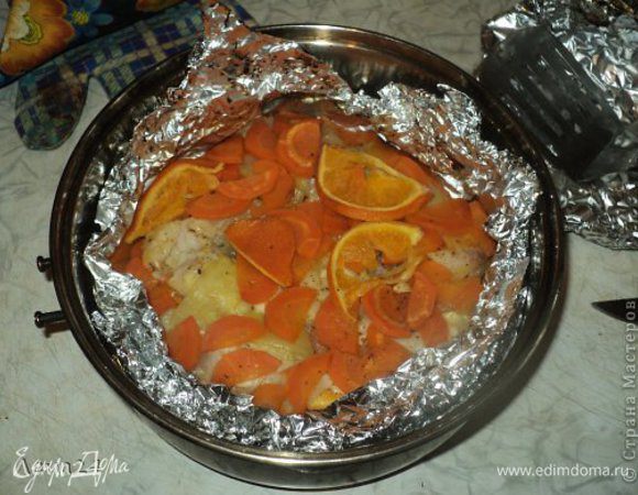 Ну вот, она готова фруктово - овощная рыбка с ароматом солнца! Нежное, сочное мясо! Запах волшебный! 