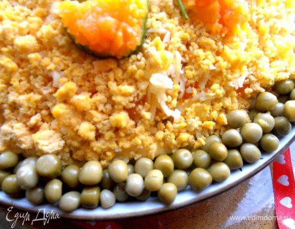 Горошек можно тоже слоем сделать, а можно так..., по краю интересней))