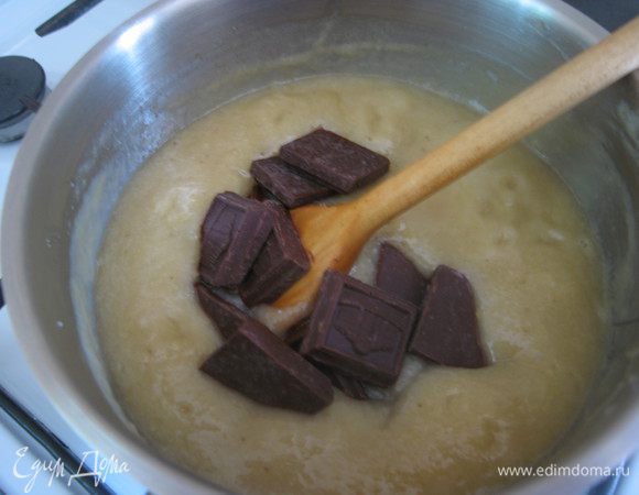 Добавить шоколад. 