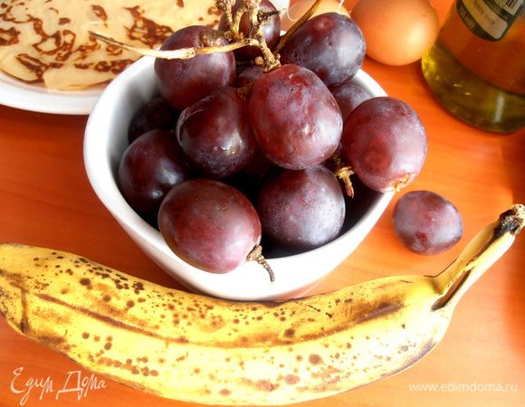 Теперь начинка... У меня завис одни банан, решила его использовать)))