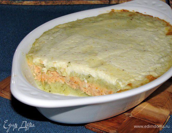 Для взрослых я запекла в  большой форме.