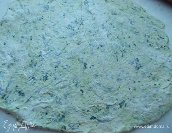 Затем также поступаем со шпинатным тестом.