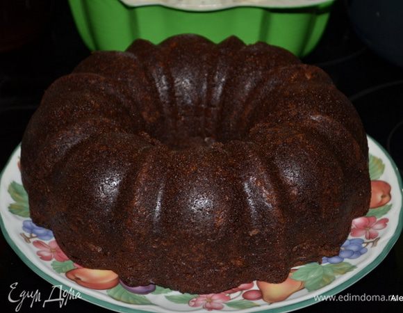 Дадим остынуть полностью и перевернем на тарелку.