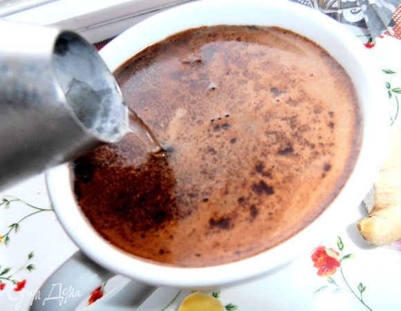 Даём настояться, чтобы гуща осела...