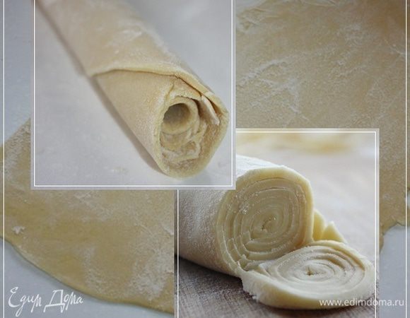 Раскатать потом тесто скалкой, свернуть в рулон, а его уж порезать. 