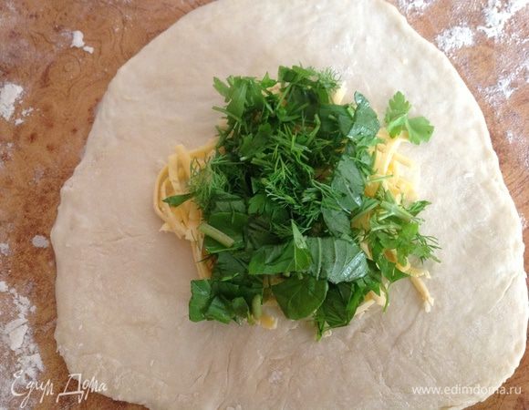 ...потом зелень.