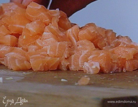 Потом на мелкие квадратики и