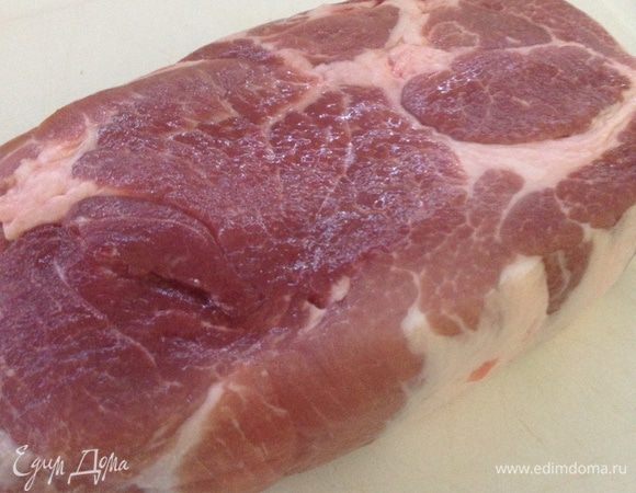 Берем хороший кусок свинины (мякоть)