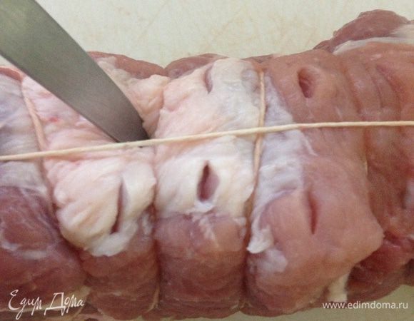 Делаем глубокие надрезы ножом