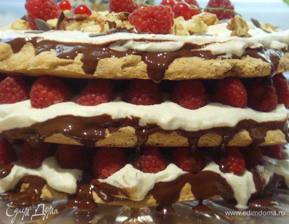 .... поставила в холод на ночь, надеюсь завтра на красивый разрез. 