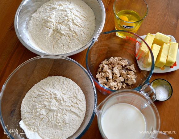 Перейдем к приготовлению хлеба. Подготовить и взвесить все ингредиенты. 