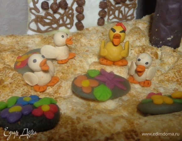 утка с утятами...